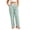 Green, variant on SBYOJLPB Women Striped Pants with Drawstring Elastic Waist Wide-Leg Casual Trousers