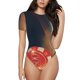 thumbnail image 1 of Balery Casino Poker Chips Body de cuello redondo de manga corta para mujer Tops de manga corta Tops básicos-Medium, 1 of 7
