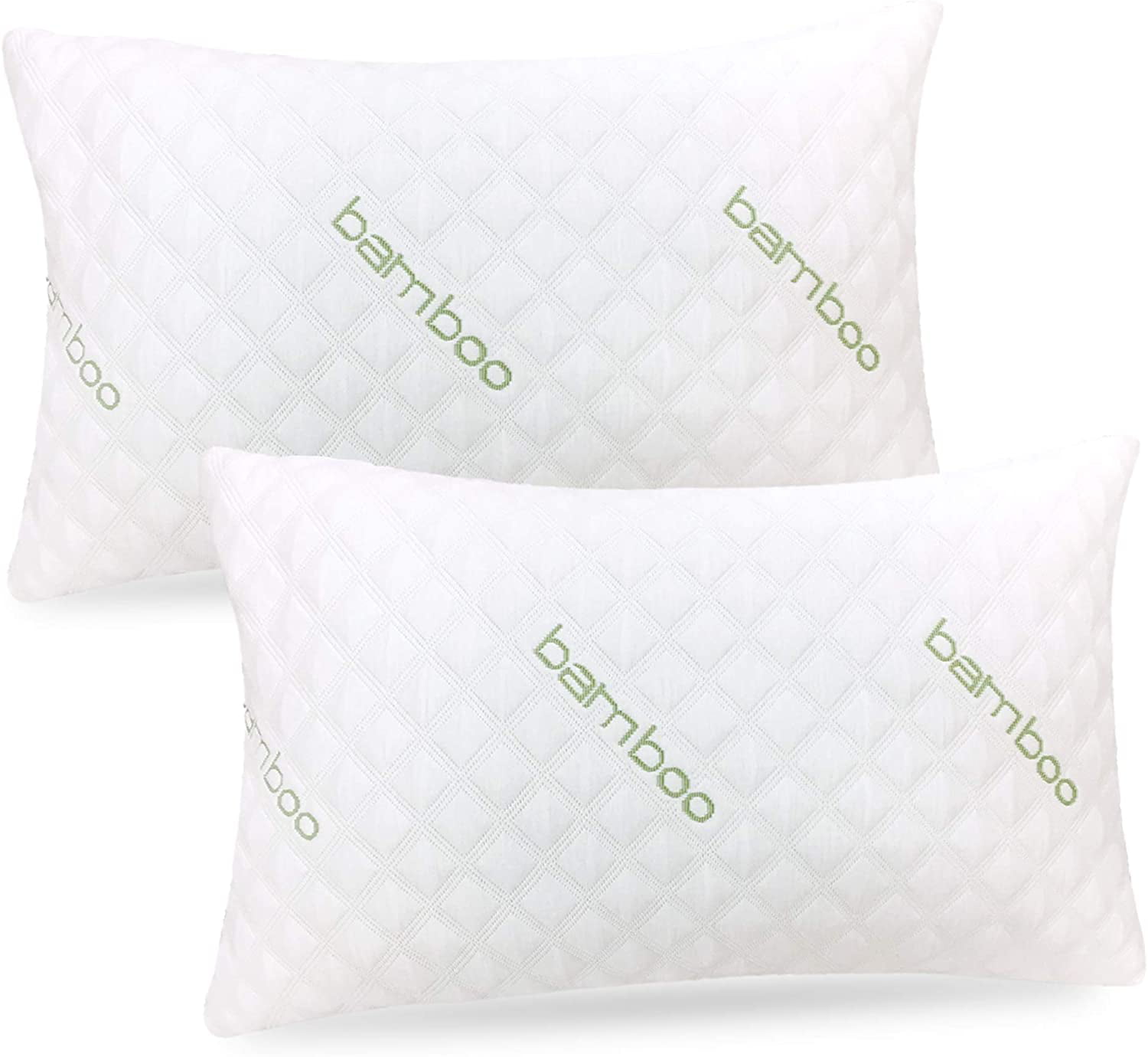 Choose Size Firmness & Quanity Pack Memory Foam The Best Bamboo Pillow 