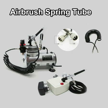 

GoFJ Airbrush Tube Good Scalability Leakproof Low Resistance Spring Design Rust Resistant Airbrush Hose for Nail Art