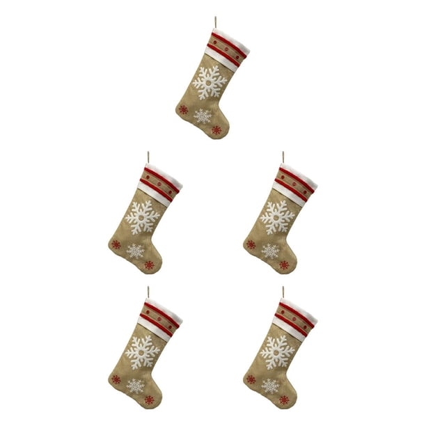 Inteprter Calcetín de Navidad Chimenea Ventana Regalos Bolsa Almacenamiento Calcetín Oficina Festival Decoración Colgantes Niños Copo de Type2 NO2