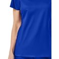 thumbnail image 2 of EON Womens Coolmax Mesh Panel V-Neck Solid Scrub Top, 2 of 2