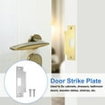 thumbnail image 4 of Uxcell 2 Paquete de Placa de Strike para Pestillo de Puerta, 4-7/8" x 1-1/4" Placa de Strike de Acero Inoxidable para Refuerzo del Marco de la Puerta, Plata, 4 of 6