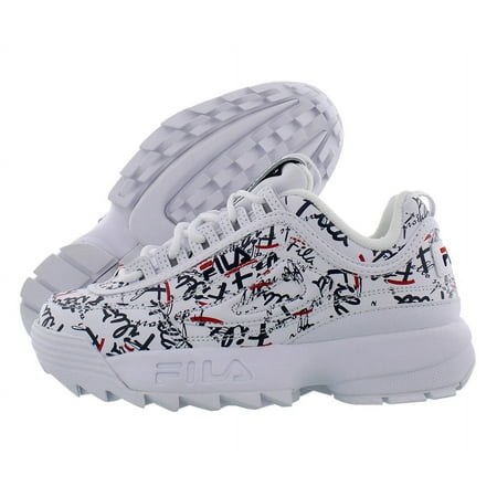 Fila Disruptor Ii Graffiti Womens Shoes Size 6, Color: White/Navy/Red