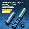thumbnail image 3 of BQ40 Bluetooth 5.3 Wireless Earbuds with Wireless Charging Case，LED Digital Display Charging Case，5Hours Playtime Bluetooth Earbuds，IPX7 Waterproof Ear Buds (Silver), 3 of 7