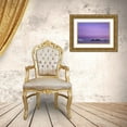 thumbnail image 3 of Paulson, Don 32x23 Gold Ornate Wood Framed with Double Matting Museum Art Print Titled - South Georgia Island, Leith Harbor Pink Sunrise, 3 of 4