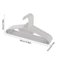 thumbnail image 3 of Aihimol 10 Pack White Plastic Clothes Hangers - Shirt Hangers for Closet,Non Slip Strong Enough Space Saving Household Hangers, 3 of 6