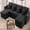 107" Corduroy Black, variant on FFH 125" Modular Sectional Sofa with Double Chaise Oversized U Shaped Cloud Couch for Living Room, 4-Seat, Storage Console, USB Ports, Corduroy Black