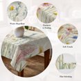 thumbnail image 5 of Spring Floral Table Cloth Waterproof Tablecloths, Summer Farmhouse Vintage Botanical Tablecloth Dining Table Cover for Kitchen Party Tabletop Outdoor, Rectangle Tablecloth 60x120 Inch, 5 of 9