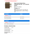thumbnail image 2 of Engine Control Module Relay - Compatible with 2007 - 2011 Chevy Equinox 2008 2009 2010, 2 of 2