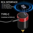 thumbnail image 2 of Mini Fuente de Alimentación Inalámbrica para Tatuajes, Pantalla de 1350 MAh, Batería Recargable Portátil para Máquina de Tatuajes, Bolígrafo, Interfaz B, 2 of 5
