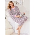 thumbnail image 5 of Dreams & Co. Plus Size Thermal Henley Nightgown, 5 of 6
