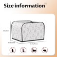 thumbnail image 5 of Haiem Heart Rabbit Print Toaster Covers 4 Slice Wide Slot,Bread Dust Cover & Fingerprint Protection,Bread Machine Cover,Appliance Covers, 5 of 7