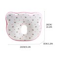 thumbnail image 3 of Fiudx Ofertas Y Liquidación Reposacabezas De Cabeza Plana Con Desviación Para Niños Recién Nacidos, Núcleo De Algodón Con Memoria En forma De Bebé, 3 of 3