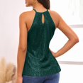 thumbnail image 5 of Womens Clothes Shorts Kelon Tank Top for Women Cowl Neck Glitter Sequins Shirts Blouse Dressy Casual Business Work Tops Casual Summer Clothes 2026, 2XL, 5 of 8