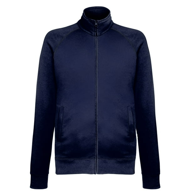 Fruit Of The Loom - Chaqueta / Sudadera ligera con cremallera completa hombre caballero (Azul oscuro)