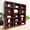 Cherry, variant on Bowery Hill 72" Tall 15-Shelf Triple Wide Wood Bookcase in Dry Oak