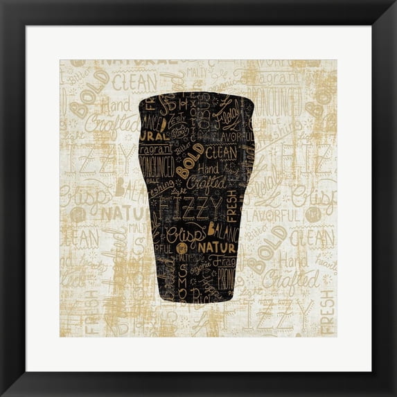 Cheers for Beer Pint by Cleonique Hilsaca, Framed Wall Art, 19.5W x 19.5H