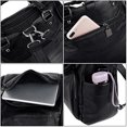 thumbnail image 4 of UTO Backpack Purse for Women Vegan Leather Fashion Travel Small Shoulder Bag Satchel(Black), 4 of 7