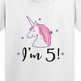 thumbnail image 4 of Inktastic 5th Birthday Cute Unicorn Youth T-Shirt, 4 of 5