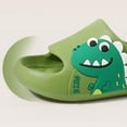 thumbnail image 7 of ZHOGXU Kids Girls Boys Summer Slippers Indoor Outdoor Cartoon Dinosaur Print Non- Comfortable Lightweight Casual Sandals,Green,11-11.5 Years, 7 of 7
