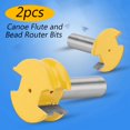 thumbnail image 3 of Juego de brocas para ranurar y ranurar con punta de carburo para canoa, para carpintería, vástago de 1/2", 2 piezas, 3 of 8