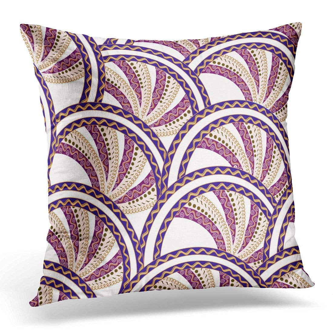 ARHOME Beige Antique Abstract Pattern with Beautiful in Peach Burgundy