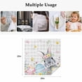 thumbnail image 5 of Easter Bunny Cloth Napkins, Blue Easter Eggs Spring Floral Grey Plaid Washable and Reusable Dinner Napkins Set of 8, Table Napkin for Kitchen Party Birthday Wedding Hotel Housewarming 20"x20", 5 of 9