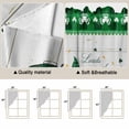 thumbnail image 5 of St. Patrick's Day Swag Curtains for Kitchen/Bedroom/Living Room, Green Truck Gnomes Clovers Wooden Grain Scalloped Curtains 63 Inch Long, Window Swag Topper Curtains Valances 2 Panels Set 36"x63", 5 of 8
