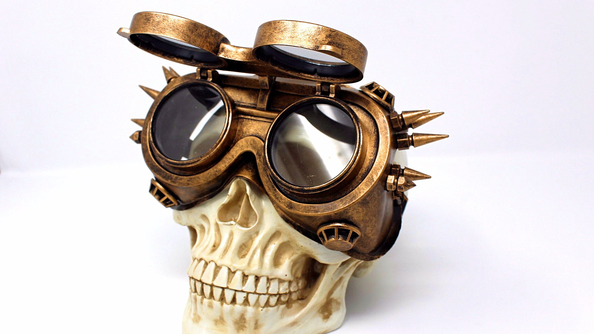 Steampunk Flip Aviator Goggles Apocalypse Goggle Sunglasses Cosplay Cyber Gothic