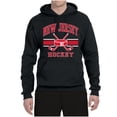 thumbnail image 2 of Wild Bobby City of New Jersey Hockey Fantasy Fan Sports Unisex Hoodie Sweatshirt, Black, XX-Large, 2 of 5