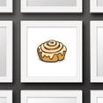 thumbnail image 5 of Gallery Pops Brian Cook: Butts On Things - Cinnamon Roll Wall Art, White Framed Version, 12" x 12", 5 of 5
