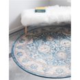 thumbnail image 1 of Unique Loom 3138368 4 x 4 ft. Gaisberg Salzburg Round Rug, Blue, 1 of 1