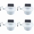 thumbnail image 1 of Set of 4 Led Solar Gutter Lights - White/Black - Solar Night Wall Lights - Fence Lights - Eave Lights, 1 of 5