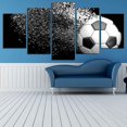 thumbnail image 4 of Billuyoard 5 paneles de lienzo de fútbol roto, pintura impresa, póster sin marco, imagen para decoración de pared de oficina en casa Artesanía No.01, 4 of 6