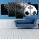 thumbnail image 3 of Injueey 5 paneles de lienzo de fútbol roto, pintura al óleo impresa sin marco, póster al óleo, imagen para decoración de pared de oficina en casa Artesanía No.01 Injueey JJ13394-01, 3 of 6