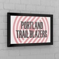 thumbnail image 2 of Portland Trail Blazers Fade Ready-To-Hang Black Framed Wall Mirror, 2 of 4
