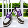 thumbnail image 2 of Ni - ke Air Jordan 1 Low "Purple Mocha" Palomino Wild Berry White 553558-215 Men's Size, 2 of 5