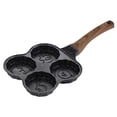 thumbnail image 4 of Sartén profesional para tortillas de 4 agujeros fácil de limpiar con mango antiescaldado Cómoda sartén para panqueques Sartén casera para cocinar estilo A Macarena Sartén De Huevo, 4 of 8