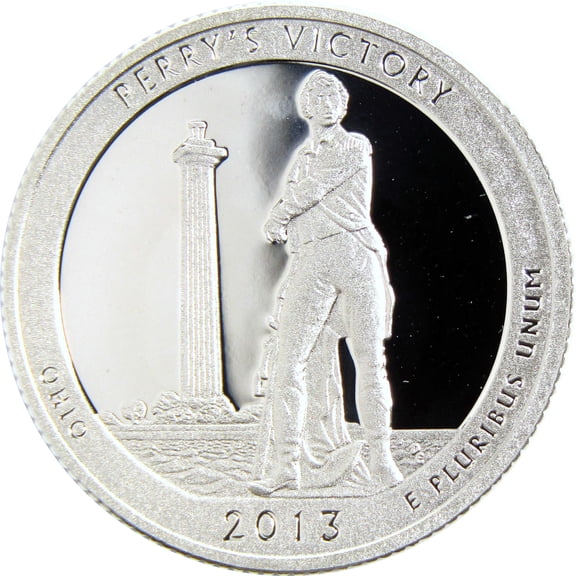 2013 S Perry's Victory Peace Memorial Quarter Silver Proof 25c Coin