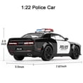 thumbnail image 4 of Coche de juguete SASBSC Police Dodge Challenger Hellcat 1:22 para niños de 3 a 12 años, 4 of 7