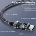 thumbnail image 4 of For Nokia C300/C110 - USB-C to 3.5mm Aux Cable, Audio Cord Car Stereo Aux-in Adapter Speaker Jack Wire Braided for Nokia C300/C110 Phones, 4 of 7