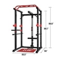 thumbnail image 3 of Multi-functional Power Cage,Home Adjustable Pullup Squat Rack 1000Lbs Capacity Comprehensive Fitness Barbell Rack, 3 of 5