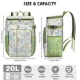 thumbnail image 4 of Tropical Cooler Backpack 20L - High-Capacity Insulated Beach Bag with Seashell & Starfish Design, Perfect for Outdoor Adventures, 4 of 5