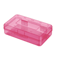 thumbnail image 4 of Large-Capacity Transparent Plastic Pencil Case, Stylish Office Supply Storage Box With A Snap-On Lid And Stackable Design, 8.1*4.8*2.3in, 4 of 5