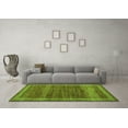 thumbnail image 3 of Ahgly Company Indoor Square Abstract Green Modern Area Rugs, 7' Square, 3 of 4