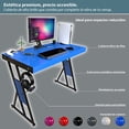 thumbnail image 4 of Escritorio Gamer Oficina Modelo Zb 100x50cm Alto Brillo Color Azul, 4 of 4