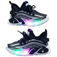 thumbnail image 5 of Staki Shoes for Children Boys LED Light up Sneakers Flashing Light up Shoes for Active Kids(Black,8 Toddler), 5 of 6