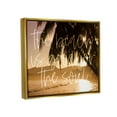 thumbnail image 3 of Stupell Beach Good For The Soul Tropical Sands Landscape Painting Gold Floater Framed Art Print Wall Art, 3 of 6