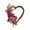 Pink#1, variant on Valentine's Day Wreath for Front Door - 13.77" Pink Heart-Shaped Polyester Wreath with Bow, Outdoor Valentine Decorations for Home, Farmhouse Style